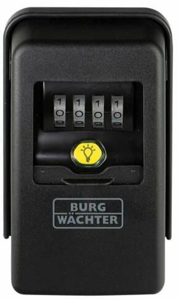 ARDEBO.de Burg Wächter Key Safe 60 L für Schlüssel bis 105mm, mit Beleuchtung, 0,58L, Zinkdruckguss (40010)