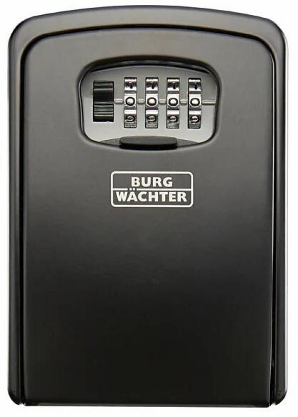 ARDEBO.de Burg Wächter KEY SAFE 40 SB Schlüsseltresor für Schlüssel bis 11cm Länge, 0,83L, Zinkdruckguss, schwarz (39740)