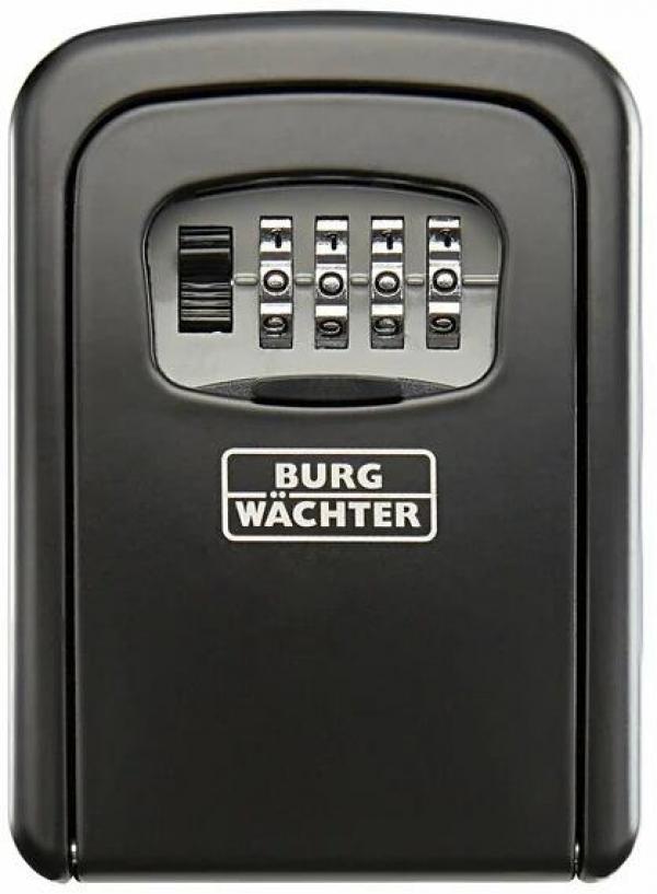 ARDEBO.de Burg Wächter KEY SAFE 30 SB Schlüsseltresor für Schlüssel bis 9cm Länge, 0,43L, Zinkdruckguss, schwarz (39650)