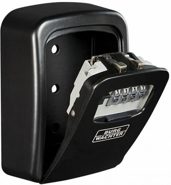 Burg Wächter KEY SAFE 30 SB Schlüsseltresor für Schlüssel bis 9cm Länge, 0,43L, Zinkdruckguss, schwarz (39650)