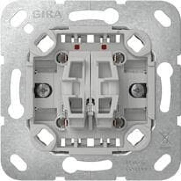 ARDEBO.de Gira 312800 Tastschalter-Einsatz mit Befestigungskrallen, Wechselschalter, 10AX, 250V