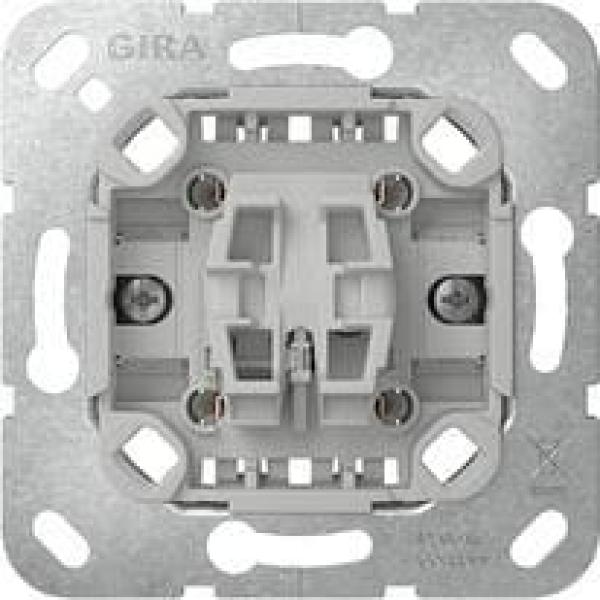 ARDEBO.de Gira 312700 Tastschalter-Einsatz mit Befestigungskrallen, Kreuzschalter, 10AX, 250V