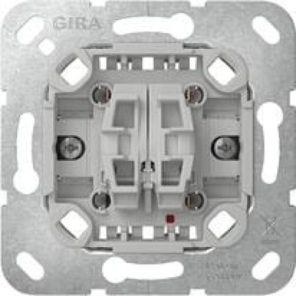 ARDEBO.de Gira 312500 Tast-Kontrollschalter-Einsatz Ausschalter mit Befestigungskrallen, Serienschalter, 10AX, 250V