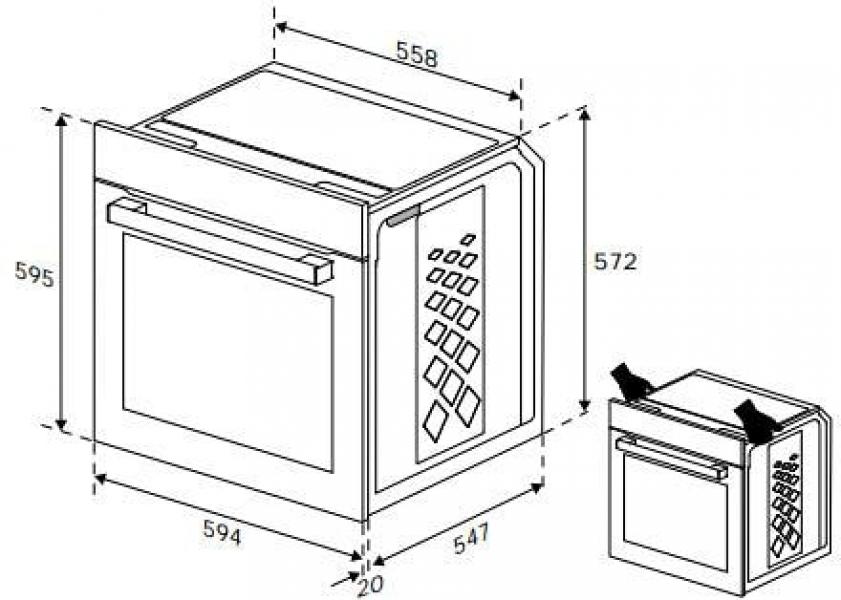 Beko BBUE1134T0XMP Einbau Herdset mit Induktionskochfeld, 60 cm breit, 66 L, Pyrolytische Selbstreinigung, Kindersicherung, 9 Heizarten, Versenkknebel, Edelstahl