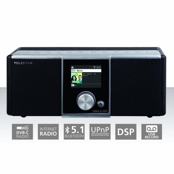 ARDEBO.de - Telestar DIRA S 20 C Kabel (DVB-C) und Internet Stereo Radio