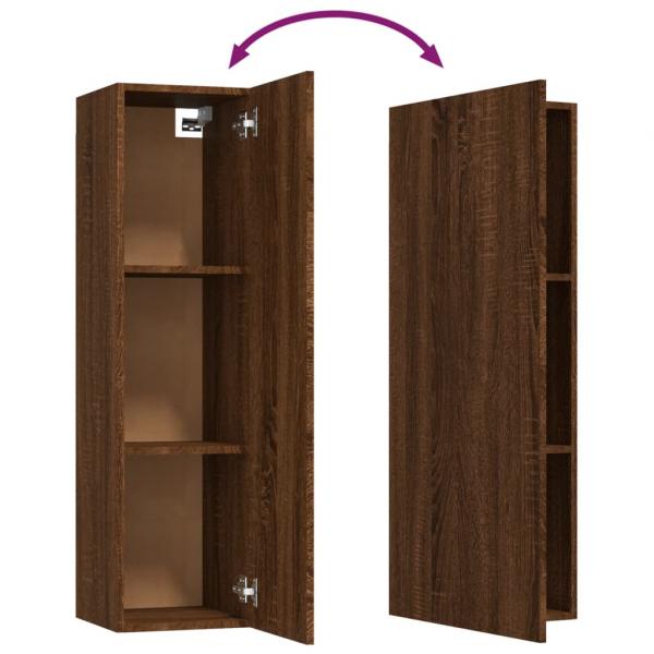 TV-Wandschrank Braun Eichen-Optik 30,5x30x110 cm