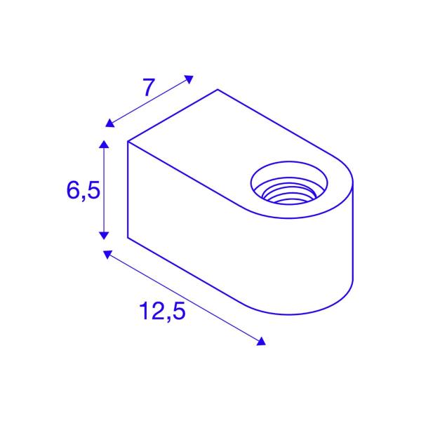 SLV FITU CUBE Wandaufbauleuchte, E27, schwarz (1004738)