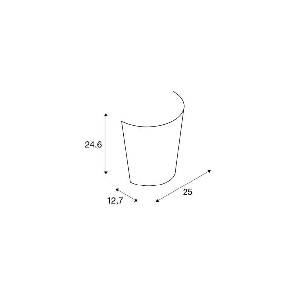 SLV BASKET Wandleuchte, A60, Glas satiniert, max. 60W (151591)