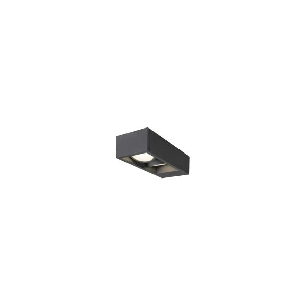 SLV ESKINA FRAME Outdoor Wandaufbauleuchte, LED, double, anthrazit, CCT switch 3000/4000K (1004748)