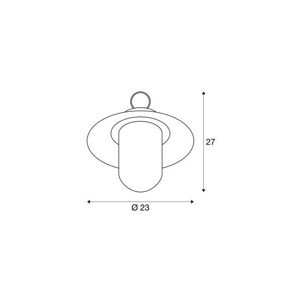 SLV MOLAT Outdoor Pendelleuchte, E27, anthrazit, max. 60W, IP44 (1000821)