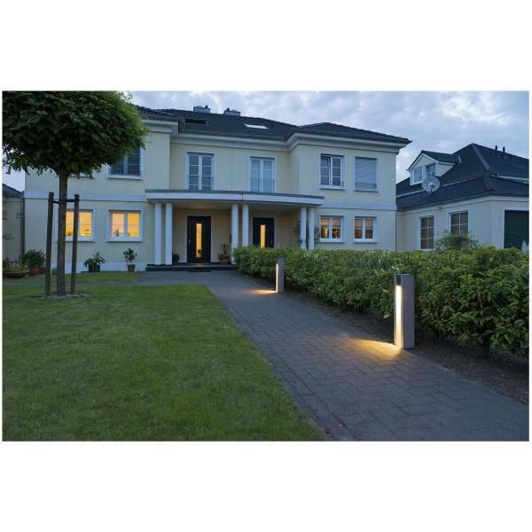 SLV Arrock Slot Outdoor Granit Standleuchte, LED GU10 51 mm, IP44 , eckig, 4W LED, grau (231440)