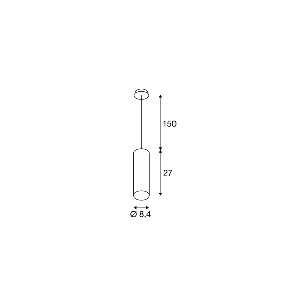 SLV ANELA Pendelleuchte, LED, 3000K, schwarz (1000813)