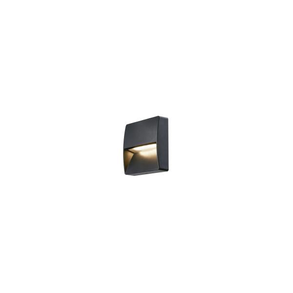 ARDEBO.de SLV DOWNUNDER OUT square Wandaufbauleuchte, LED, anthrazit, 3000K (1002869)