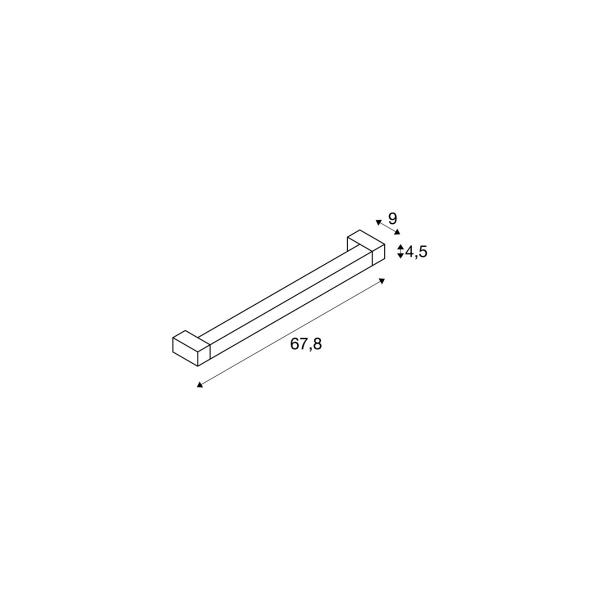 SLV LONG GRILL Wand- und Deckenleuchten, LED, 3000K, schwarz (1001020)