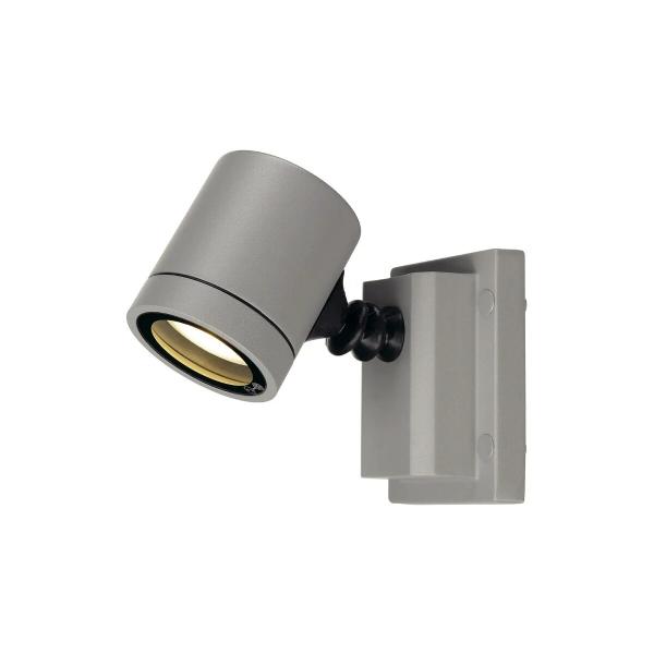 SLV MYRA WALL Outdoor Wand- und Deckenleuchte, einflammig, QPAR51, IP55, grau, max. 50W (233104)