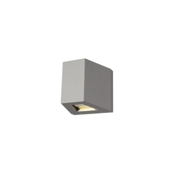 ARDEBO.de SLV OUT-BEAM Outdoor Wandleuchte, LED, 3000K, Beam up/Flood down, grau (229664)