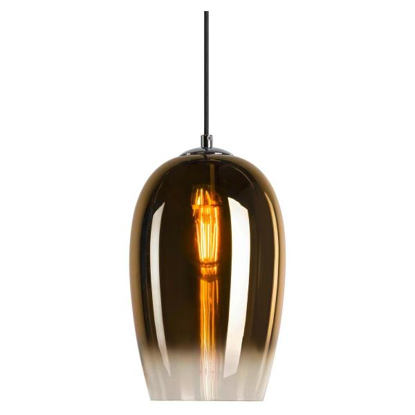 ARDEBO.de SLV PANTILO OVAL PD Pendelleuchte, E27, max. 15W, Glas, gold (1006403)