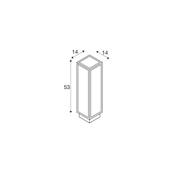 SLV QUADRULO Outdoor Stehleuchte, LED, anthrazit (1005442)