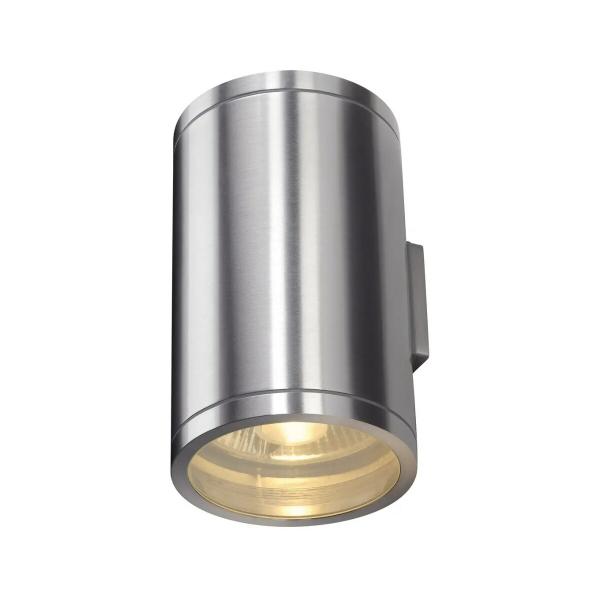 ARDEBO.de SLV ROX WALL OUT UP/DOWN Outdoor Wandleuchte, QPAR11, alu gebürstet, max. 2x50W, IP44 (1000334)