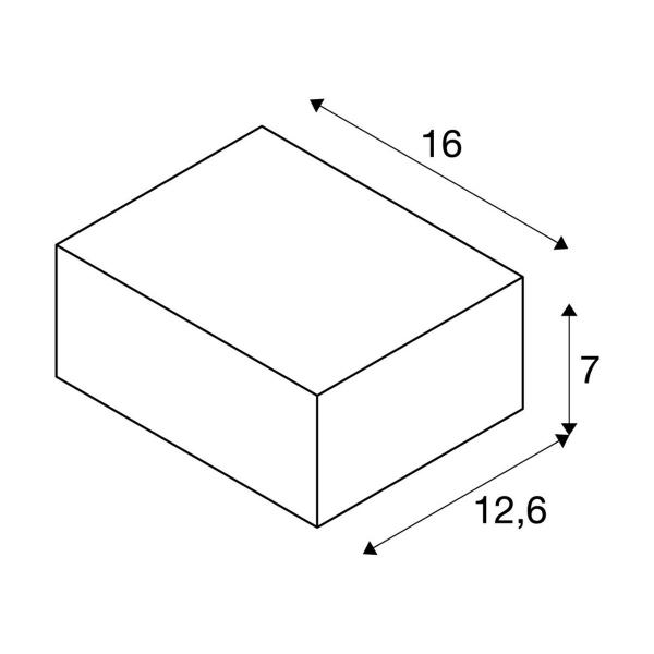 SLV SHELL 15 Indoor Wandaufbauleuchte, WL, LED, 3000K, weiß (1000422)