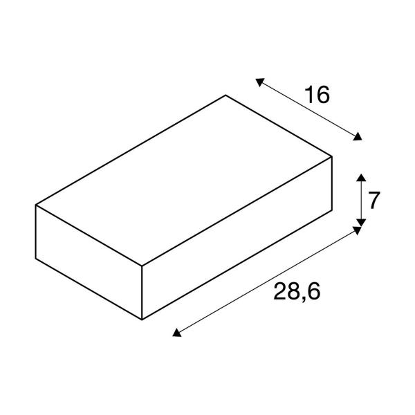 SLV SHELL 30 Indoor Wandaufbauleuchte, WL, LED, 3000K, weiß (1000423)