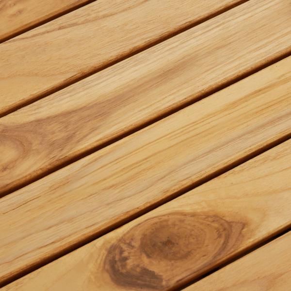 Terrassenfliesen 10 Stk. 30x30 cm Massivholz Teak Vertikal