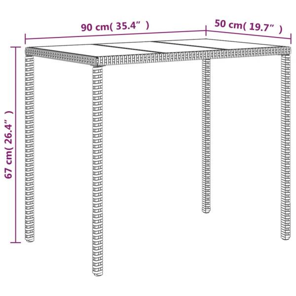 4-tlg. Garten-Lounge-Set mit Kissen Grau Poly Rattan