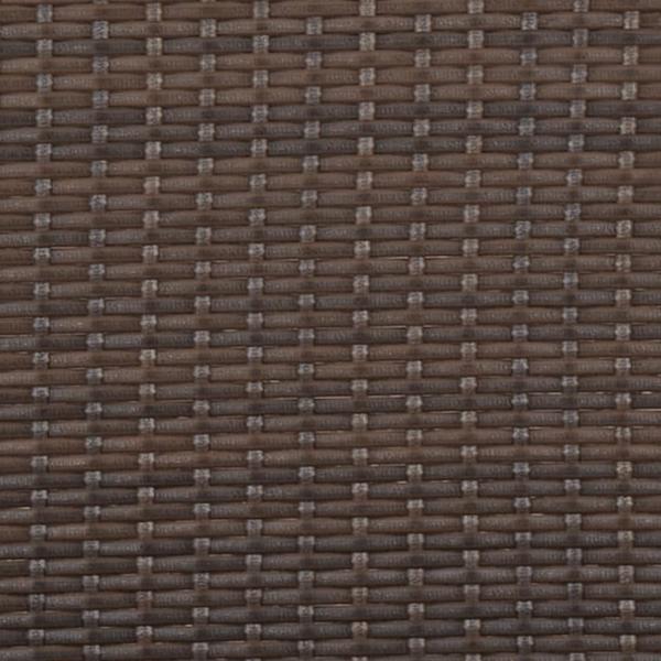 Gartenbank 2-Sitzer mit Kissen Braun Poly Rattan