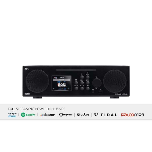 ARDEBO.de - DABMAN i450 CD Multifunktions-Stereo-Radio für DAB+ / FM / Internet Schwarz