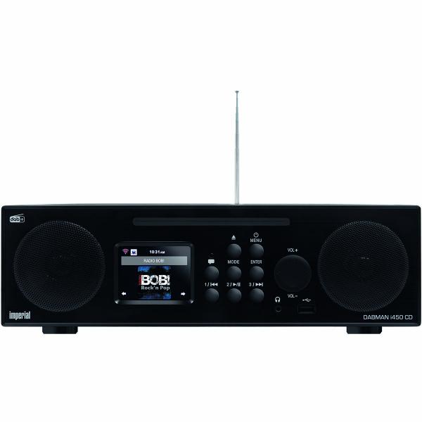 DABMAN i450 CD Multifunktions-Stereo-Radio für DAB+ / FM / Internet Schwarz