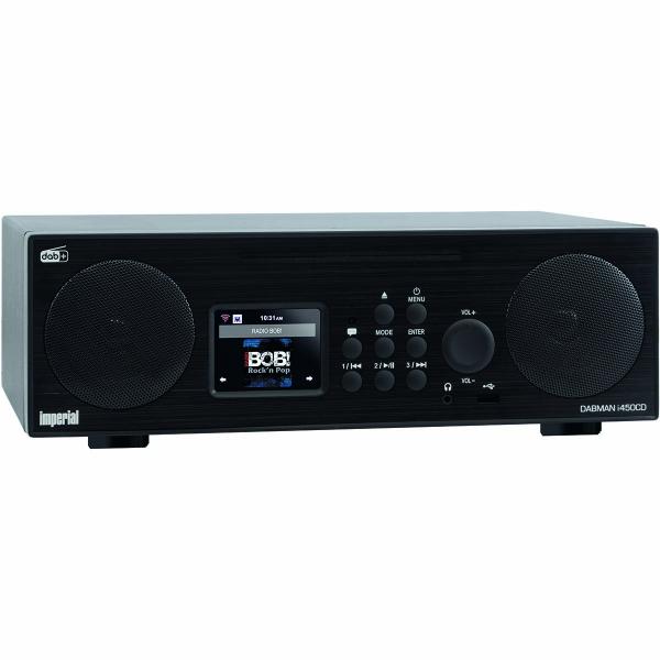 DABMAN i450 CD Multifunktions-Stereo-Radio für DAB+ / FM / Internet Schwarz