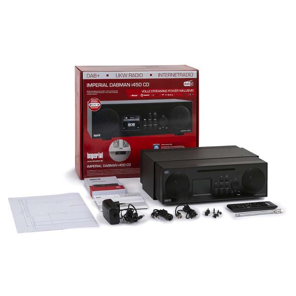 DABMAN i450 CD Multifunktions-Stereo-Radio für DAB+ / FM / Internet Schwarz