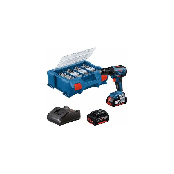 Bosch (06019H520B) GSR 18V-55 Akku Bohrschrauber, 2x5.0Ah, 100 AC