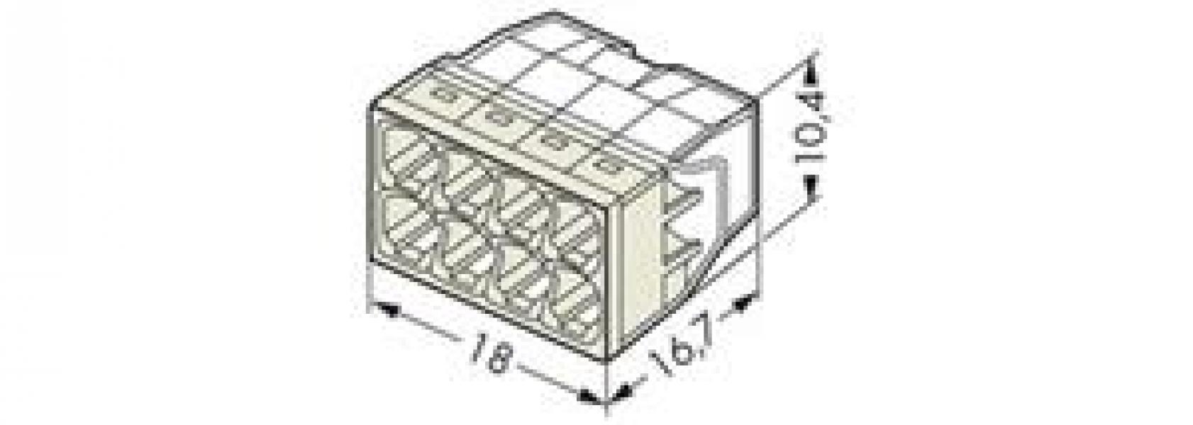 WAGO Kontakttechnik WAGO Stecklemmen 8x0,5-2,5mm²  (50 ST)