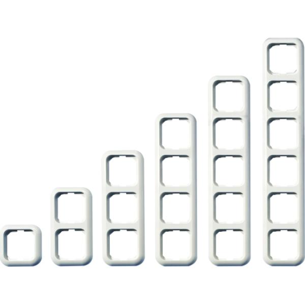 ARDEBO.de - OPUS-BASIC Rahmen, 5-f., rw Kunststoff reinweiß