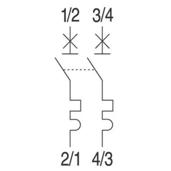 GE / AEG PV-LSS 2-pol., 13A, B-Char. GE 440V, EP102UC, B 13, 2 TE