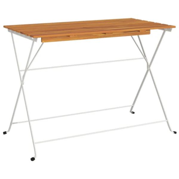 Bistrotisch Klappbar 100x54x71 cm Massivholz Akazie und Stahl