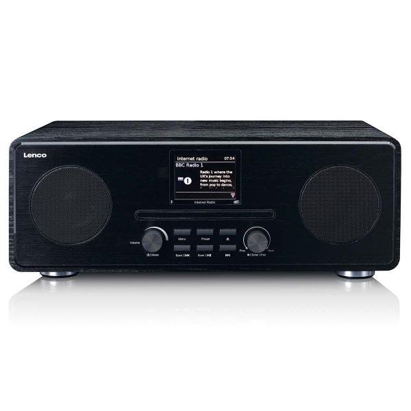 Internet / DAB+ / FM Radio mit CD-Player und Bluetooth® Schwarz