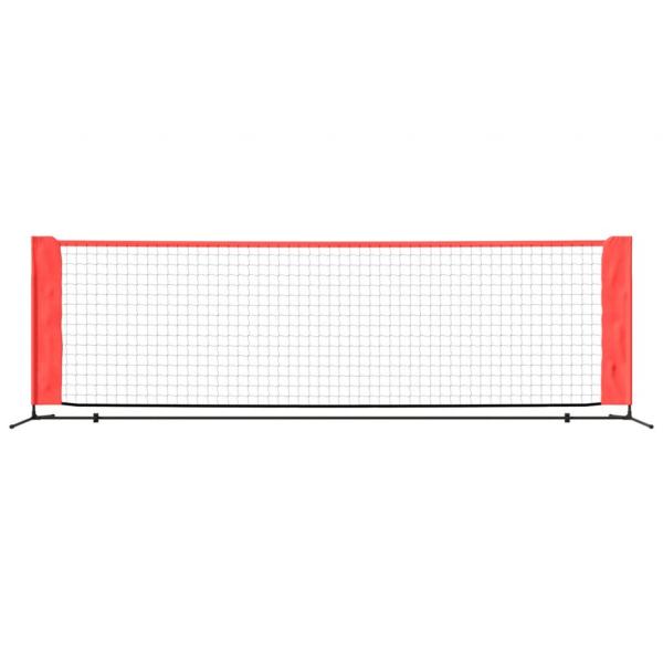 Tennisnetz Schwarz und Rot 300x100x87 cm Polyester