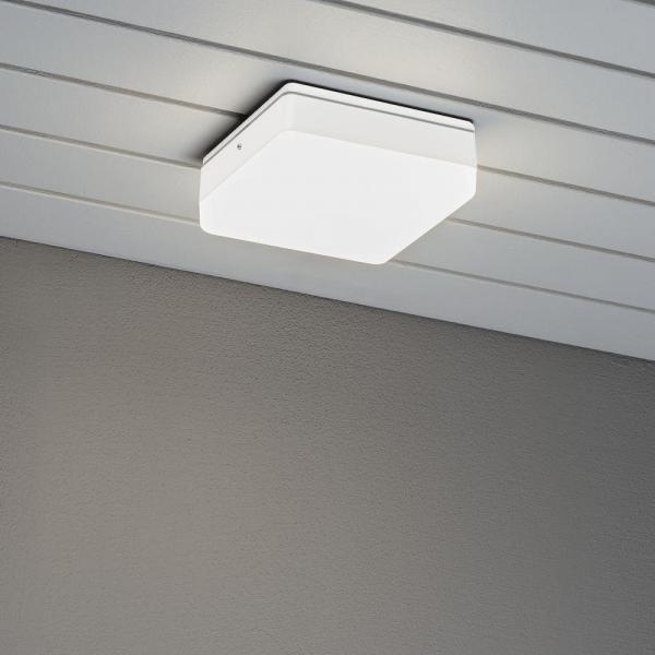 Konstsmide Cesena LED-Wandleuchte, 230-240V, 10W, 3000K, weiß (7863-252)