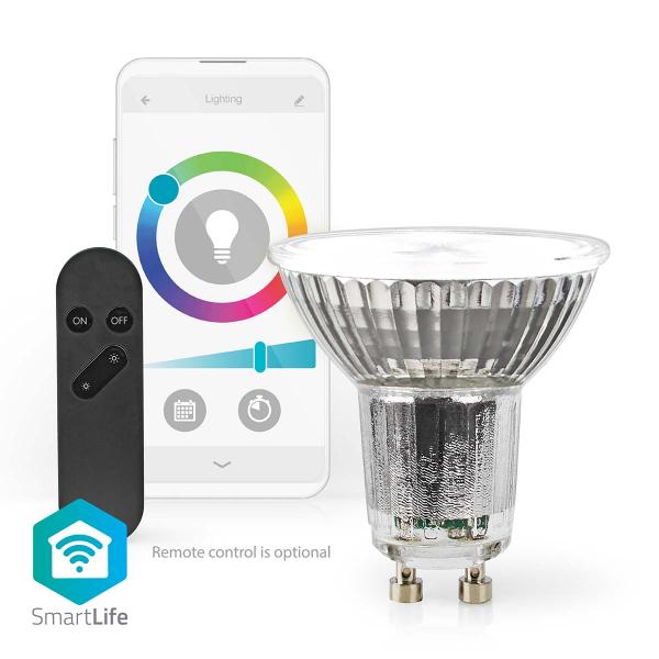 SmartLife LED-Spot | Wi-Fi | GU10 | 345 lm | 5 W | RGB / Warm bis kühlen weiß | 2700 - 6500 K | Energieklasse: G | Android? / IOS | PAR16 | 1 Stück (Menge: 2 je Bestelleinheit)