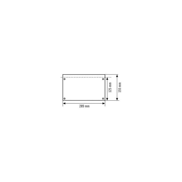 Esylux SLX24 Piktogrammscheibe, einseitig, Pfeil oben, 289x155x10 mm (EN10032547)