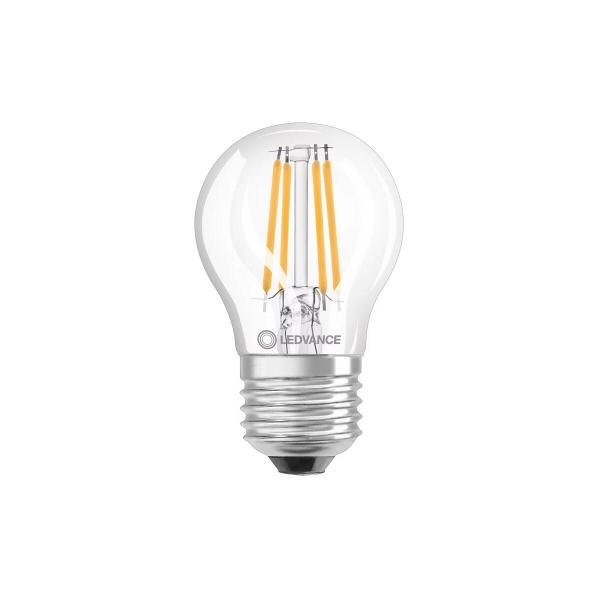 LEDVANCE LED Classic P 40 Filament DIM CRI97 S 4.2W 927 Clear E27 Dimmbare LED-Lampe, 470lm, 2700K