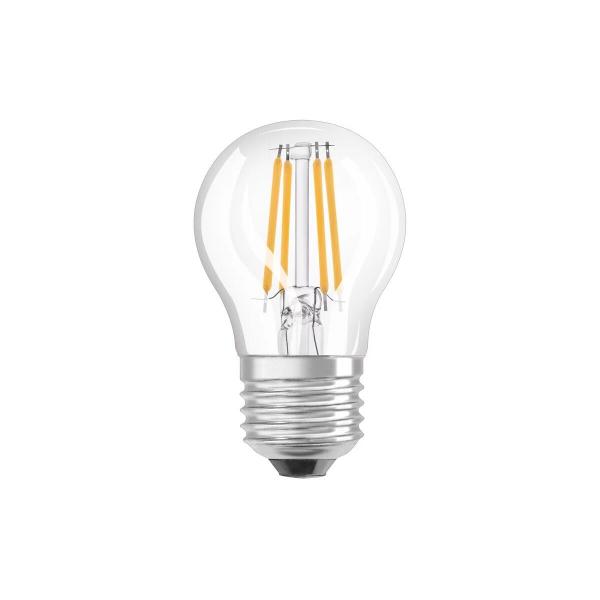 LEDVANCE LED Classic P 40 Filament DIM CRI97 S 4.2W 927 Clear E27 Dimmbare LED-Lampe, 470lm, 2700K