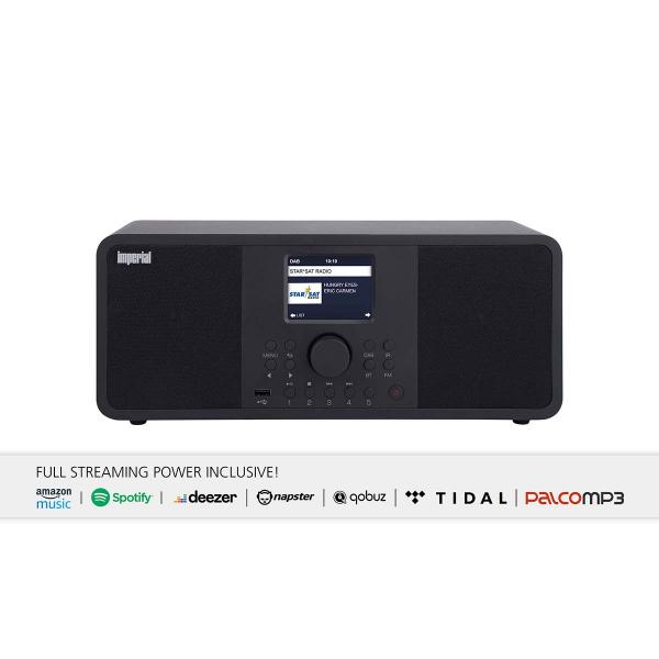 DABMAN i205 Hybrid-Stereo-Radio für Internet / DAB+ / FM Schwarz