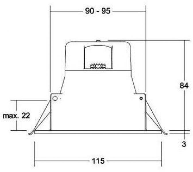 Brumberg ZULO MICRO LED-Einbaudownlight, IP54, schaltbar, Reflektor weiß, matt weiß matt, 700.0 lm, 3.000 K / 4.000 K / 5.700 K, weiß (32026073)