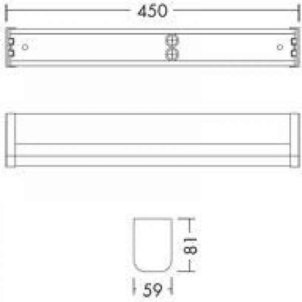 Zumtobel LED-Badezimmerspiegelleuchte, 9 Watt, 800lm, IP44, weiß (96635659)