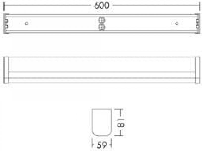 Zumtobel LED-Badezimmerspiegelleuchte, 12 Watt, 1200lm, IP44, weiß (96635661)