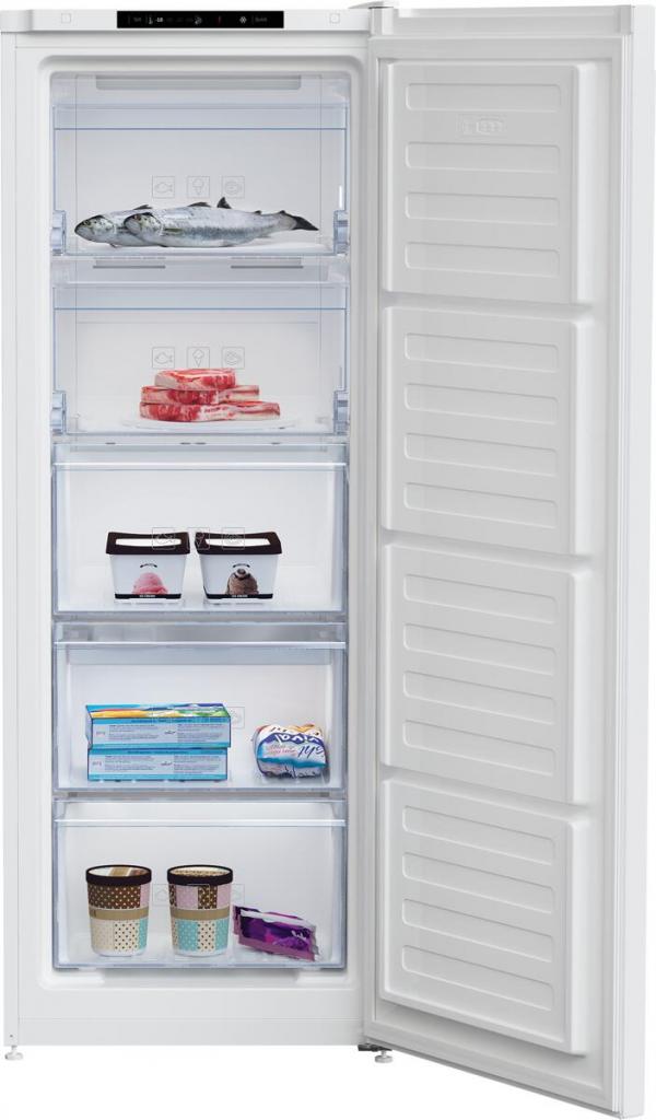 Beko RFNM200T40WN Stand Gefrierschrank, 54 cm breit, 177 L, No Frost, Schnellgefrieren, Eiswürfelschale, weiß