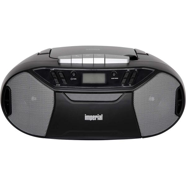 ARDEBO.de - PBB 1 Compacte tragbare Boombox mit CD-Player, Kassettendeck und FM-Radio